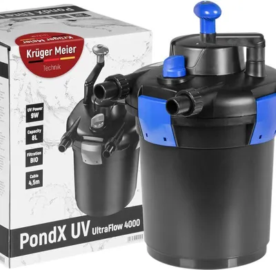 Zdjęcie produktu dla Kruger Meier PondX UV 4000 - filtr ciśnieniowy z lampą UV do oczka wodnego 4000l