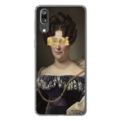 Produktbild von MuchoWow® Handyhülle Schutzhülle Hülle für Huawei P20 Johanna Henriëtte Engelen - Dubois Drahonet - Gold - Farbe Silikon Softcase Handy Hülle - Hardcover