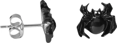 Produktbild von Chirurgenstahl Ohrstecker schwarze Spinne