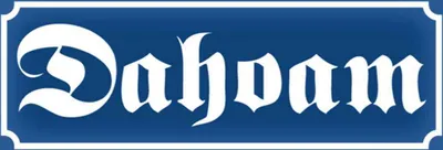 Produktbild von vianmo Holzschild 10x27 cm Dahoam