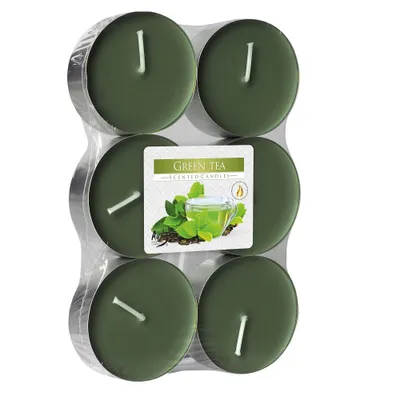 Produktbild von Bispol Podgrzewacze zapachowe maxi Green Tea, 6 sztuk