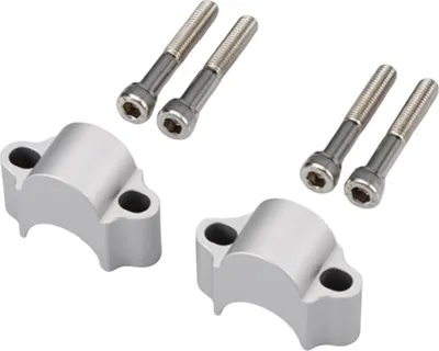 Produktbild von Vparts 28 Mm +25 Mm Lenkererhöhung Silber  Silber One Size