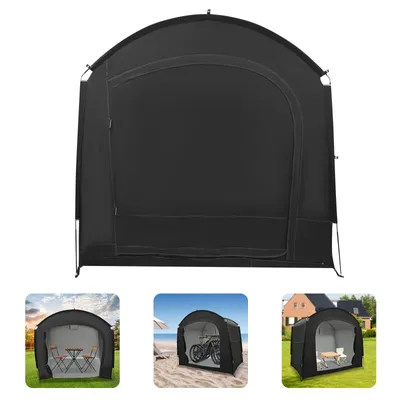 Image de Tente de rangement pour vélos de voyage, tente de rangement pour vélos, tente extérieure pour le rangement des vélos