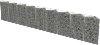 Obrázek produktu pro vidaXL Gabionová stěna z pozinkované oceli 630 × 30 × 100 cm
