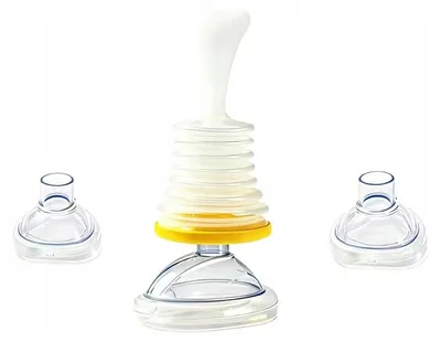 Image de Appareil anti-étouffement - Trousse de premiers secours - Aspirateur manuel pour les voies respiratoires - Pour adultes et enfants - Portable - Fabriqué en ABS - Pour une utilisation à la maison et en voyage