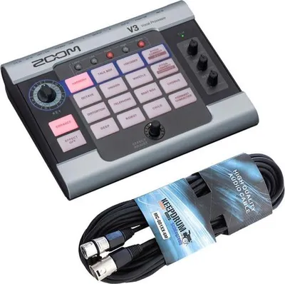 Produktbild von Zoom V3 Vocal Effektgerät mit XLR-Kabel 6m