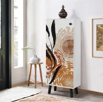 Zdjęcie produktu dla Skye Decor, Vegas - SB 968, szafka na buty, biała, 100% PŁYTA POWLEKANA MELAMINĄ, 50 x 38 x 135 cm