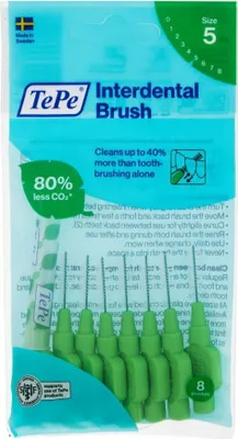 Produktbild von Tepe Interdental Brushes 0 8mm Green 8