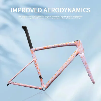 Obrázek produktu pro Rám kola - SL8 T1100, závodní kolo - karbonový - s kotoučovými brzdami - aerodynamický - 1,4 kg - 58 cm - Flamingo