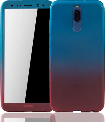 Produktbild von Handyhülle Schutzhülle für Huawei Mate 10 Lite Full Case Cover Displayschutz 360 Rot