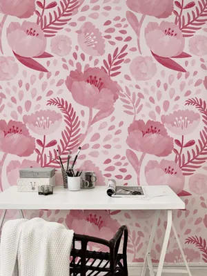 Produktbild von Coloray Fototapete 104x70 cm Vlies-Fototapete - Mohnblumen-Blumen-Weinleseblumen
