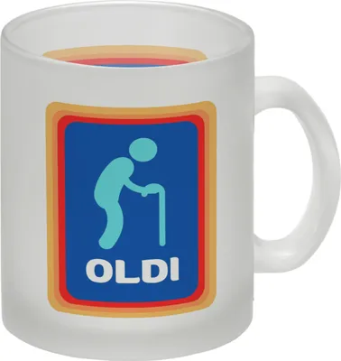 Produktbild von Oldi Discounter Glas Tasse für Papa