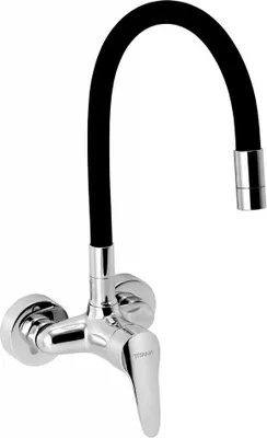 Produktbild von Küchenbatterie mit flexiblem Arm Titania Iris Neu chrom 94484,0C