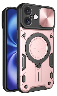 Zdjęcie produktu dla Techsuit CamGuard Pro etui na iPhone 16 – różowo-złote