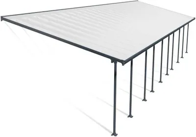 Produktbild von Palram - Canopia Aluminium Terrassenüberdachung Feria Anthrazit 387x1457x305 cm