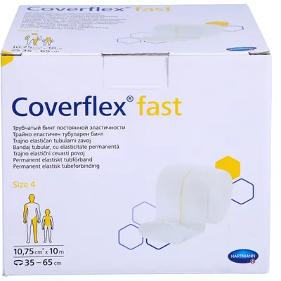 Produktbild von Coverflex fast Gr.4 Schlauchverband 10,75 cm x 10 m, 1 St. Verband