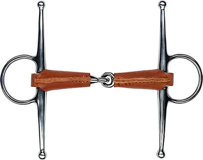 Produktbild von FEELING Knebeltrense mit Leder bezogen, Größe:Mundstück 115 mm Mundstückstärke 19 mm