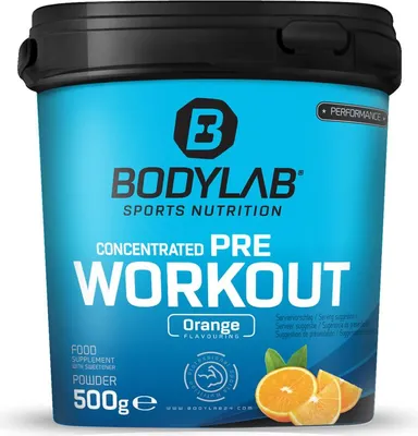 Produktbild von BODYLAB Concentrated Pre Workout - 500g - Orange
