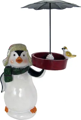 Produktbild von abc HOME | Futterstelle für Vögel | Pinguin | 24 cm H