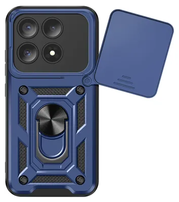 Obrázek produktu pro Mayaxess, pouzdro pro Xiaomi 17 s posuvným krytem fotoaparátu a magnetickým kroužkem, tmavě modré