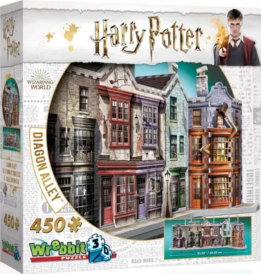 Image de WREBBIT 3D puzzle Harry Potter : Cross Street 450 pièces