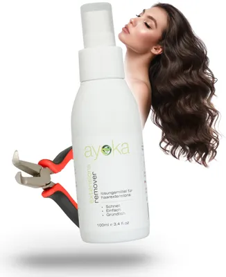 Produktbild von Ayoka Bonding Löser Set Extensions Entferner Extra starker Remover 100 ml mit Entferner Zange