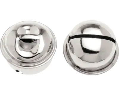 Produktbild von Glorex Rollenglöckchen 22 mm silberfarben, 6 Stück