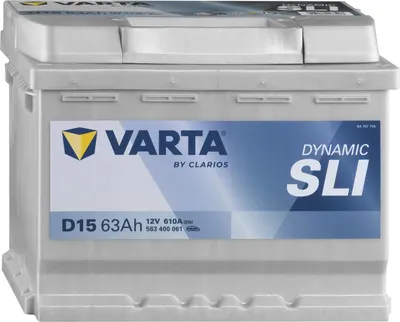 Produktbild von Starterbatterie  Varta Silver Dynamic D15 63Ah 610A En 12V