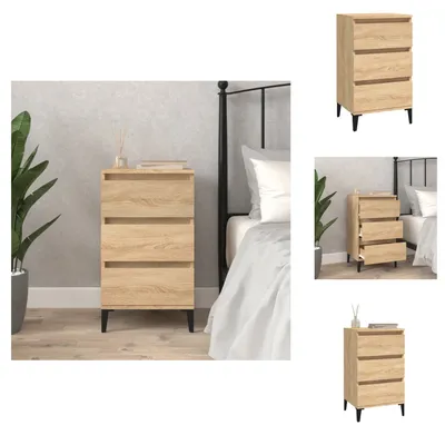 Immagine prodotto di vidaXL Comodino rovere Sonoma 40x35x70 cm materiale legno - Comodini