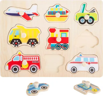 Produktbild von Small Foot 10446 Setzpuzzle „Fahrzeuge“, 9-teilig (1 Set)