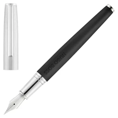 Image de HUGO BOSS Stylo plume Illusion Arcade Black & Chrome
