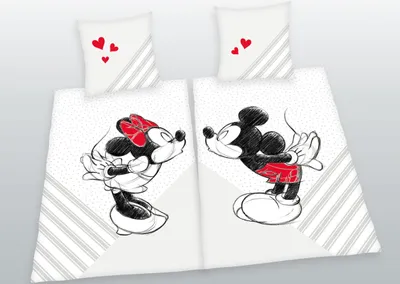 Produktbild von Mickey & Minnie Partnerbettwäsche