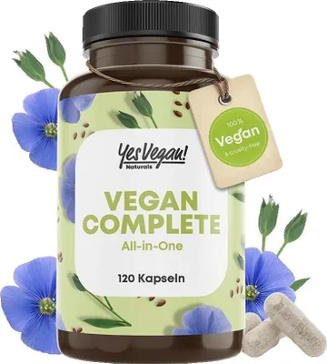 Produktbild von Vegan Complete Multivitamin & Mineralien Komplex 120 Kapseln