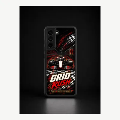 Productafbeelding van Samsung S21 hoesje, telefoonhoesje, beschermhoesje, case met racebaanmotief – LUNØIR ©