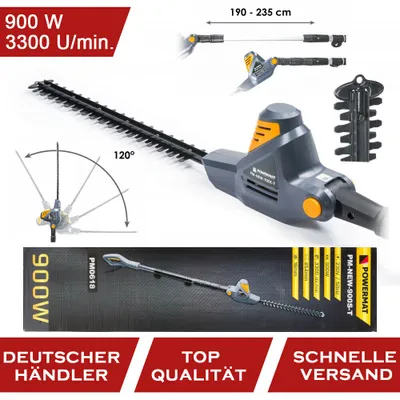 Obrázok produktu pre POWERMAT Elektrické nožnice na živý plot 45cm 900W PM-NEW-900S-T