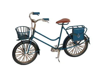 Produktbild von Deko Fahrrad Metall Bike Rad Modell Antik Retro Stil Figur Objekt Skulptur