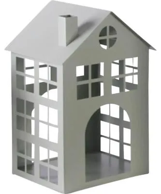 Produktbild von Laterne Lafiora Haus Metall 16 x 15 x 25 cm grün