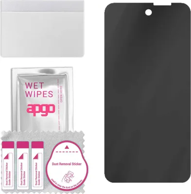Produktbild von apgo Hybrid Privacy Schutzglas, Matt, kompatibel mit Ulefone Armor 25 Pro+, Anti-Spy, toller Ersatz für Hartglas, kratzfester Displayschutzglas, Displayschutz, Full Glue