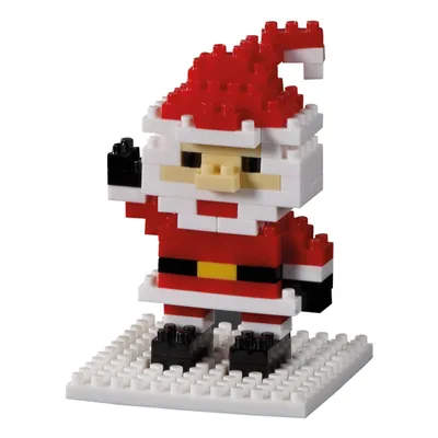 Produktbild von Brixies Postkarte Weihnachtsmann, Bausatz, Bausteine, Konstruktionsbausatz, ABS, Bunt, 78 Teile, 220020