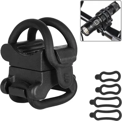 Productafbeelding van Zaklamphouder fiets universeel - 10-40 mm - 360 graden verstelbaar