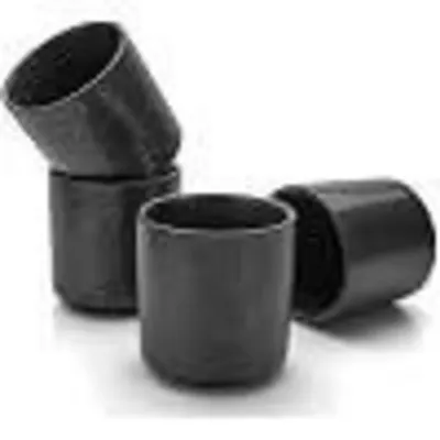 Image de Tasses en céramique sans anse, 200 ml, noires, lot de 4