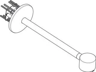 Produktbild von AXOR 93966140 Brausearm 2jet Axor BBR