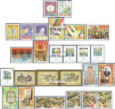 Produktbild von Briefmarken Malta 1995 Mi 949-974 (kompl.Ausg.) Jahrgang 1995 komplett postfrisch Jahrestage
