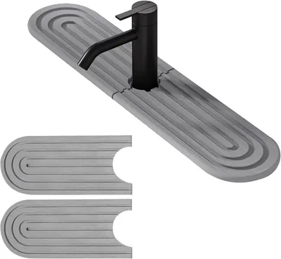Produktbild von Abtropfmatte 45 x 10 x 1 cm, Naturkiesel, saugfähig, für Küche
