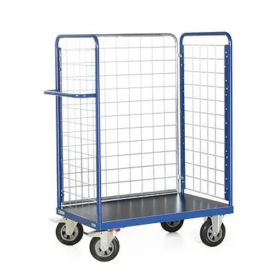 Produktbild von Bako Logistiksysteme Paketwagen F600 mit 3 Gitterwänden 1500mm hoch 850x500mm