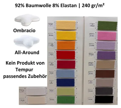 Produktbild von Kissenbezug für Tempur All-Around Ombracio Schmetterlingskissen BaumwolleElasthan