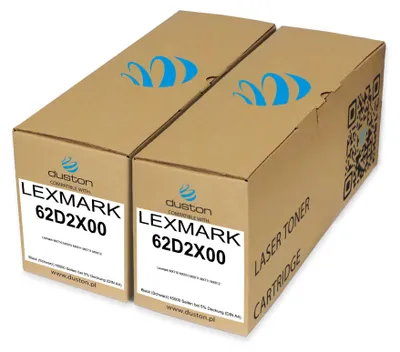 Produktbild von Duston 2x 62D2X00 Schwarz Toner kompatibel mit Lexmark MX710/810/811/711/812