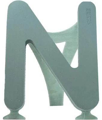 Produktbild von OASIS® BIOLINE® Buchstaben aus Frischblumen-Steckschaum, 37 × 40 × 5 cm, Ausf:N