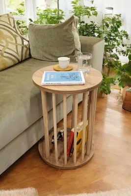 Produktbild von Skye Decor, Hochwertiger Beistelltisch (3er Set) - Saphir Eiche, 100% Melamin | 12345