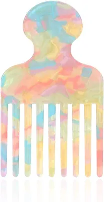 Produktbild von Famanu Krullenkamm 12 cm mit Breiten Zähnen für Afro-Locken - Robustes Stylingtool